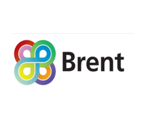 Colorful interlocking loops logo with the word Brent.