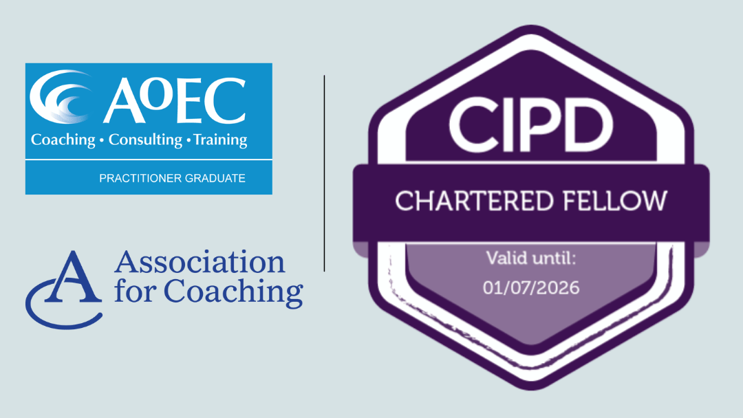Evidence of qualifications for coaching and organisational development